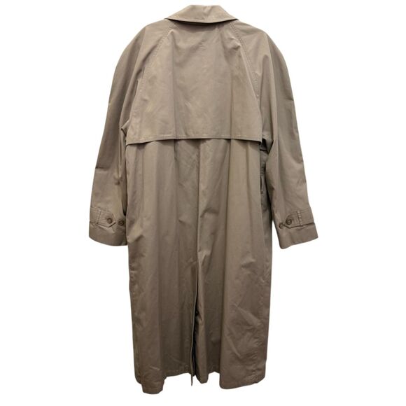 London Fog Tan Long Trench Coat - Picture 7 of 12